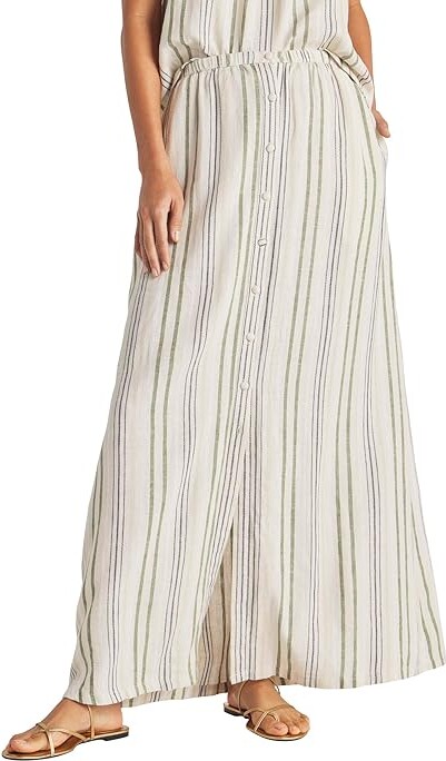 (取寄) スプレンディッド レディース デミ マキシ スカート Splendid women Demi Maxi Skirt Cypress Stripe Splendid Demi Maxi Skirt Women's Skirt Cypress Stripe : LG