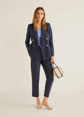 mango modal blend suit blazer