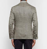 Thumbnail for your product : Polo Ralph Lauren Beige Polo 1 Herringbone Slub Linen And Silk-blend Blazer - Beige