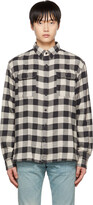 Thumbnail for your product : Ralph Lauren RRL Black & Off-White Check Shirt