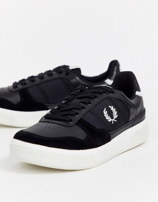 Fred Perry kick serve b300 leather trainers