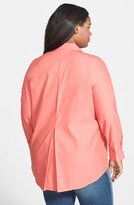 Thumbnail for your product : Foxcroft Fitted Non-Iron Cotton Tunic (Plus Size)