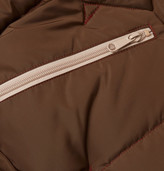 Thumbnail for your product : Rocky Mountain Featherbed Suede-Trimmed Quilted Nylon Down Gilet