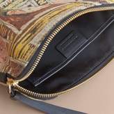 Thumbnail for your product : Burberry Large Zip-top Framed Heads Print Pouch