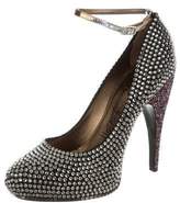 Thumbnail for your product : Lanvin Embellished Platform Pumps Black Embellished Platform Pumps
