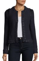 Thumbnail for your product : L'Agence Devereaux Leather Whipstitch Jacket
