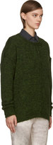 Thumbnail for your product : Isabel Marant Green Tam Lightening Exposed Stitch Sweater