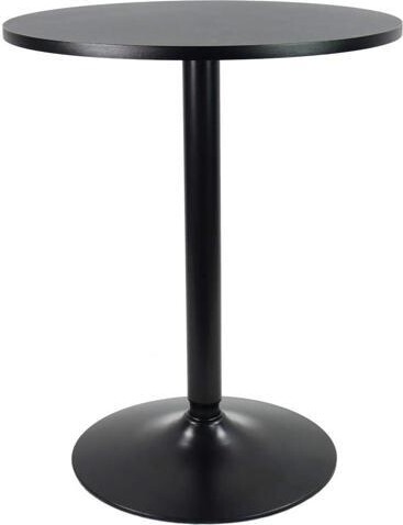 WESTWAY KKTONER Round Bar Table 23.6-Inch Top for Cocktail Bar Pub Dining Bistro (28.7H, Black)
