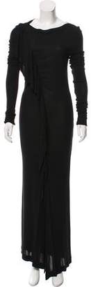 Jean Paul Gaultier Long Sleeve Maxi Dress