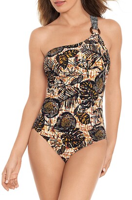 Amoressa by Miraclesuit Dijon One-Shoulder One-Piece Swimsuit