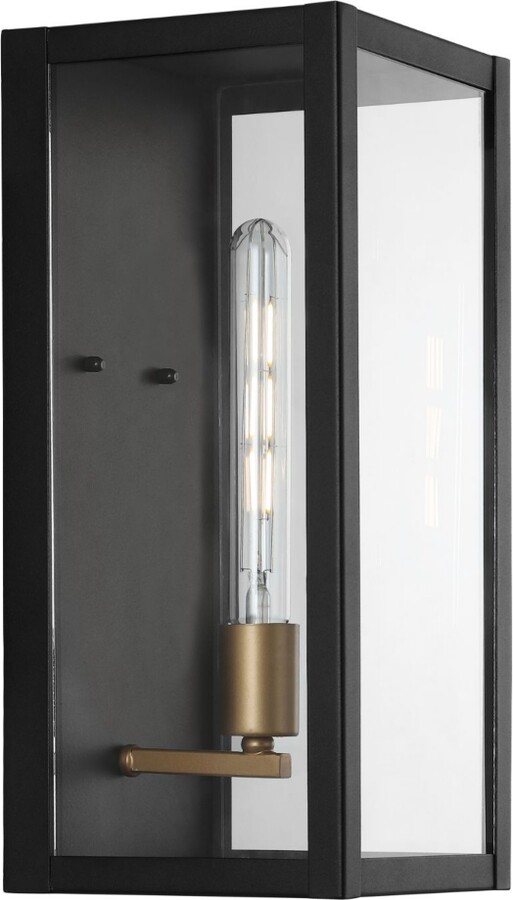 Jonathan Y Designs Berlin 1-Light Modern Industrial Led Outdoor Lantern