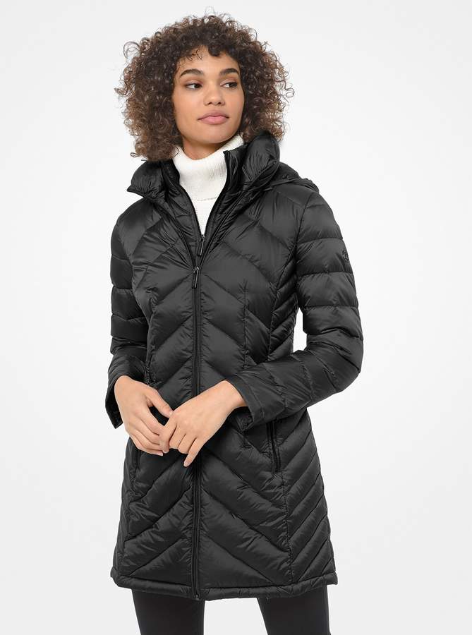 michael kors quilted puffer coat