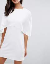 Thumbnail for your product : ASOS Cape Back Mini Shift Dress