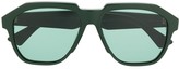 Thumbnail for your product : Bottega Veneta Geometric Aviator-Frame Sunglasses