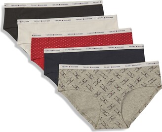 Tommy Hilfiger womens Hipster-cut Cotton Underwear Panty 5 Pack Hipster  Panties - ShopStyle