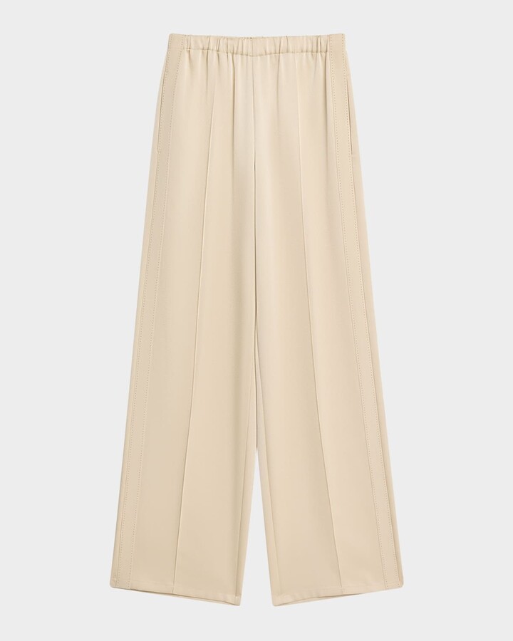 Vince Mid-Rise Side Strap Pull-On Pants
