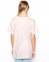 Thumbnail for your product : ASOS Tunic Top with My Little Pony Glitter Print