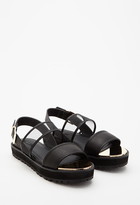 Thumbnail for your product : Forever 21 Mesh-Strap Flatform Sandals