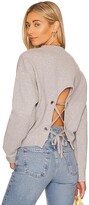 Thumbnail for your product : Marissa Webb Demi French Terry Vintage Washed Lace Up Sweatshirt