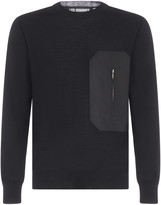 Thumbnail for your product : Les Hommes Nylon-pocket Wool Sweater