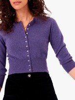 Thumbnail for your product : Brora Cashmere Cropped Cardigan