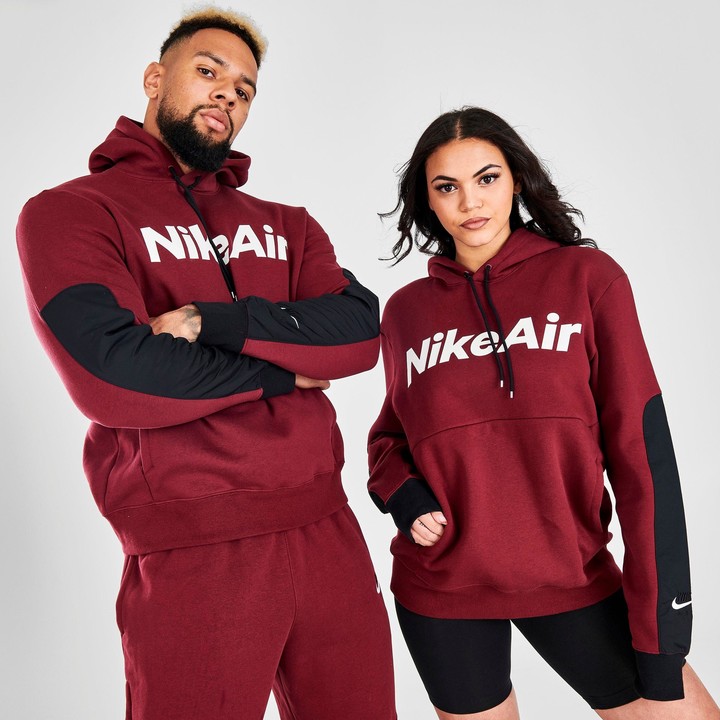 Nike air block logo fleece hoodie Clearance