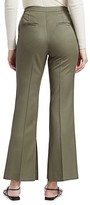 Thumbnail for your product : LVIR Summer-Wool Flare Trousers