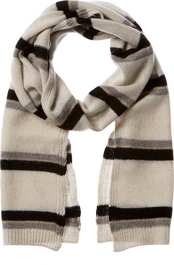 Portolano Lightweight Cashmere Wrap/scarf in White Save 1% Womens Accessories Scarves and mufflers 