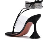 Thumbnail for your product : Amina Muaddi Zula crystal embellished strap sandals