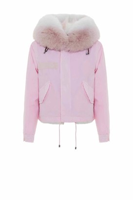Mr & Mrs Italy Jazzy Cropped Parka For Woman With Fox Fur