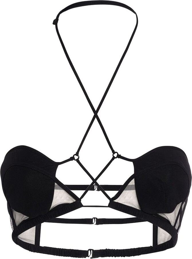 Nensi Dojaka Hilma strappy halter neck bra ShopStyle