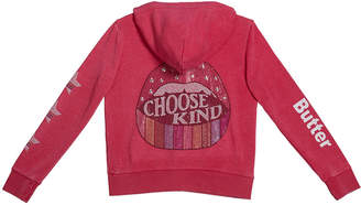 Butter Shoes Girl's Choose Kind Zip-Up Hoodie Jacket. Size S-XL
