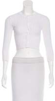 Thumbnail for your product : Alaia Cropped Knit Cardigan
