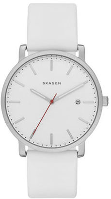Skagen Hagen Stainless Steel Silicone Strap Watch