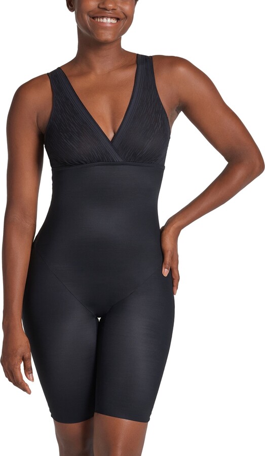  Mid-Thigh Arm Control Bodysuit. Full Body Shaper with Arm  Shapewear by Your Contour (Black, Large) : Clothing, Shoes & Jewelry