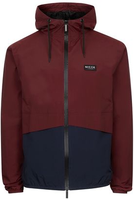 Nicce Navy and Burgundy Jacket