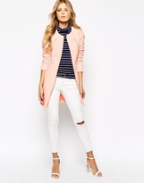 Thumbnail for your product : Noisy May Pastel Collarless Coat