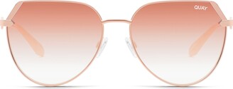 Quay Main Character 55mm Gradient Round Sunglasses