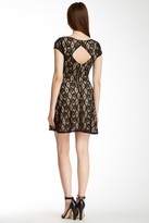 Thumbnail for your product : Socialite Juniors Cutout Back Lace Fit & Flare Dress