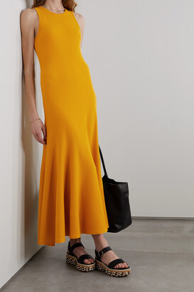 Gabriela Hearst Fiori Wool Maxi Dress - Yellow