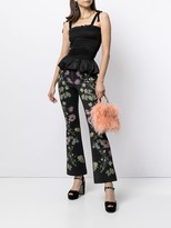 Thumbnail for your product : Cynthia Rowley Hunter floral-print trousers