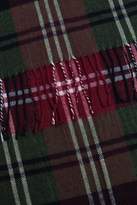 Thumbnail for your product : boohoo Red And Green Check Tassel Scarf