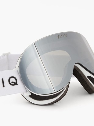 YNIQ Model Two Ski Goggles - White Silver