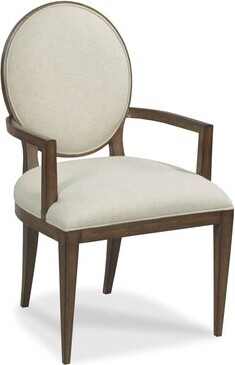 Woodbridge Furniture Ovale Linen King Louis Back Arm Chair - ShopStyle