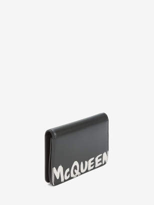 Alexander McQueen Graffiti Business Card Holder