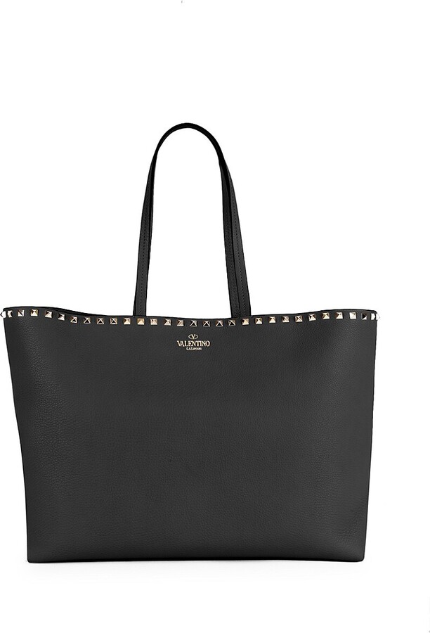 Valentino Garavani Rockstud Leather Tote ShopStyle