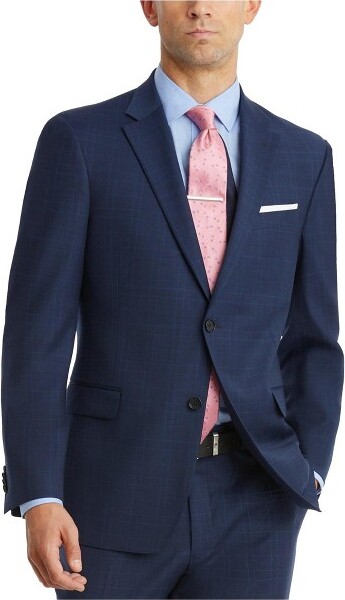 Tommy Hilfiger TommyHilfigerMensModernFitTwoButtonBlazerJacket,blue,40Short