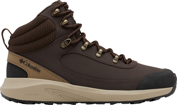 Columbia Men's Trailstorm Peak Mid Hiking Boots, Size 12, Cordovan/Black