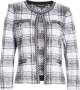 Thumbnail for your product : Ming Wang Plaid Knit Jacket
