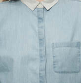 Thumbnail for your product : LOFT Petite Knit Collar Softened Shirt